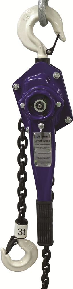 Other view of Bullivants Lever Block - Non-Overload -  Hol - Purple - 6t x 1.5m