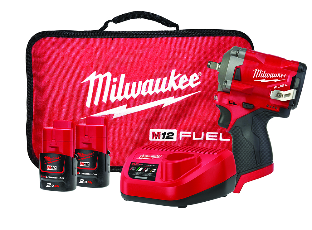 Other view of Milwaukee M12FIW38-202B M12 Gen II FUEL Brushless Impact Wrench Kit - 3/8inch