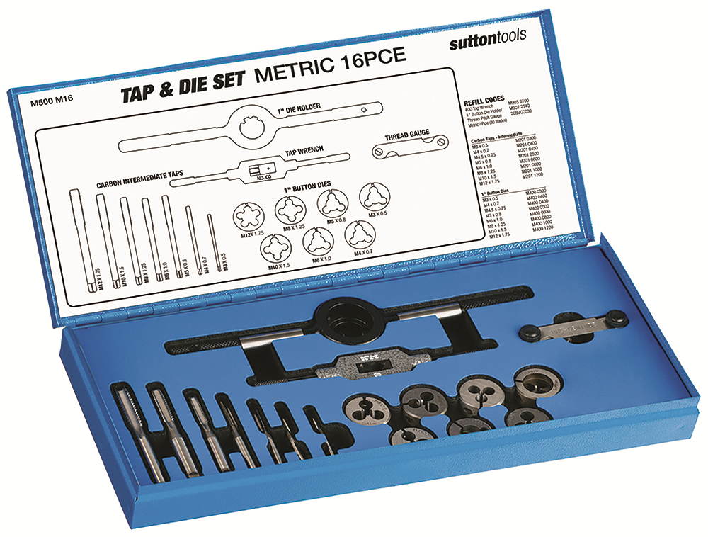 Other view of 16-Piece Tap & Die Set - Metric - M500 - Sutton Tools