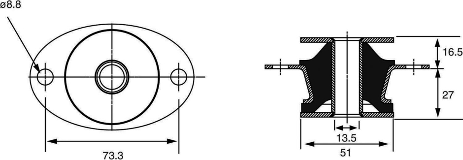 Other view of MOUNT RECESSED FLANGE MACKAY M70265