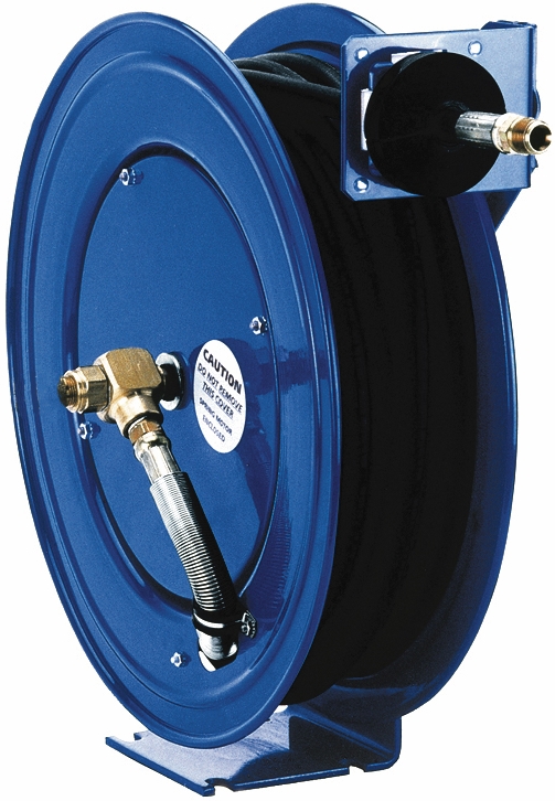 Other view of Macnaught Hose Reel - Single Pedestal - Steel - Wall/Floor/Bracket Mount - Blue/Powder Coated - 1/2" X 20m - MOS1220-01