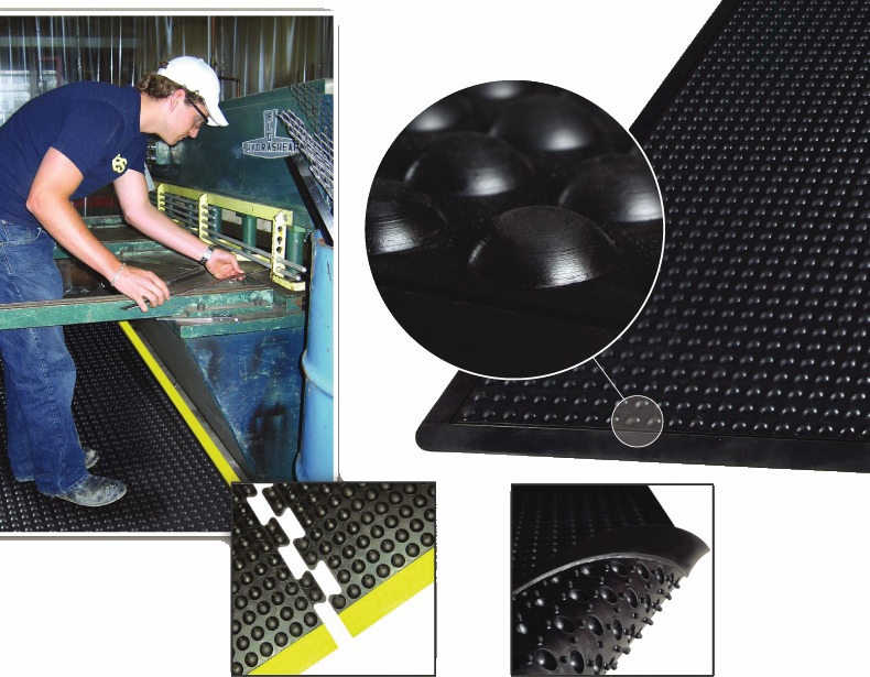 Other view of Single Dome Cushion Mat - Black - 1200 x 900 x 14 mm - 3500 - Safety-Walk™ - 3M