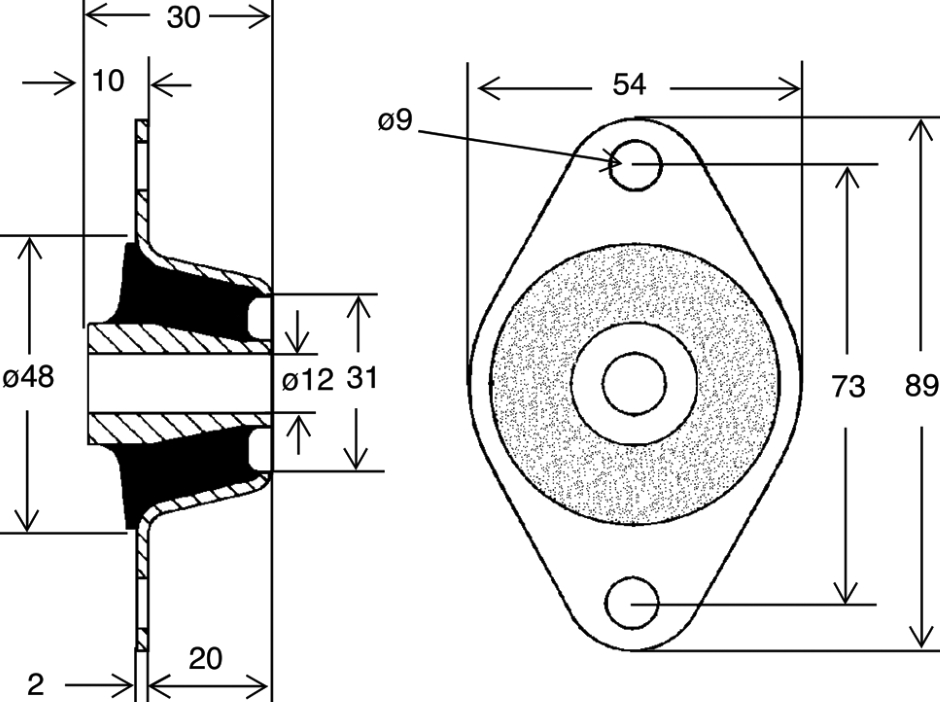 Other view of MOUNT RECESSED FLANGE MACKAY M8040945