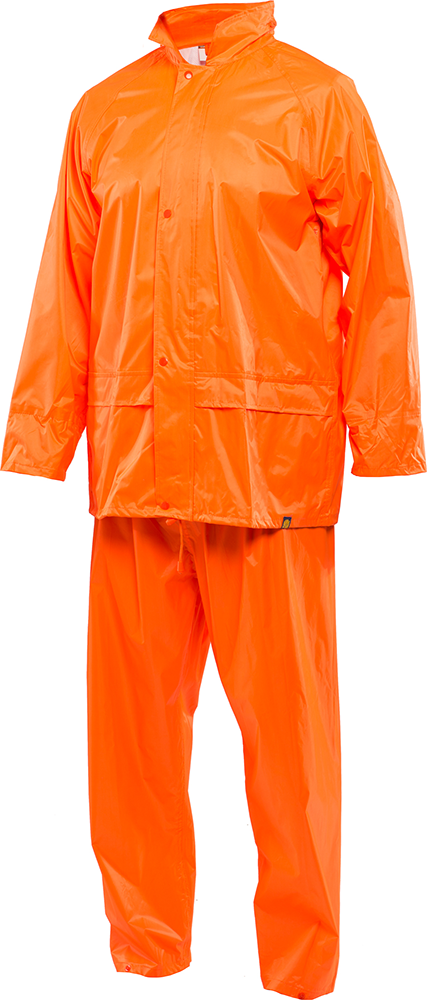 Other view of Jacket/Pant Rainset – Polyester – Orange – Small – MJP001 – Workhorse