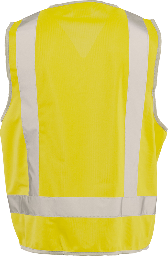 Other view of H-Back Safety Vest – Polyester Tricot – Yellow – Small – MVE014 – Workhorse