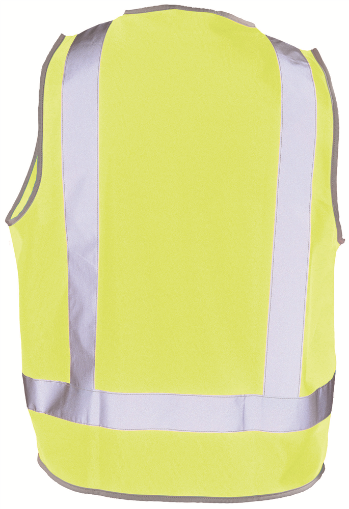 Other view of H-Back Safety Vest – Polyester Tricot – Yellow – X-Large – MVE014 – Workhorse