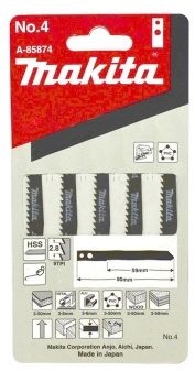 Other view of Makita A-85874 Jigsaw Blades NO.4 5 Pack