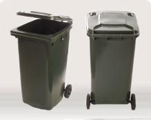 Other view of Mastec - Bin Wheelie - Plastic - Green/Yellow - 240L