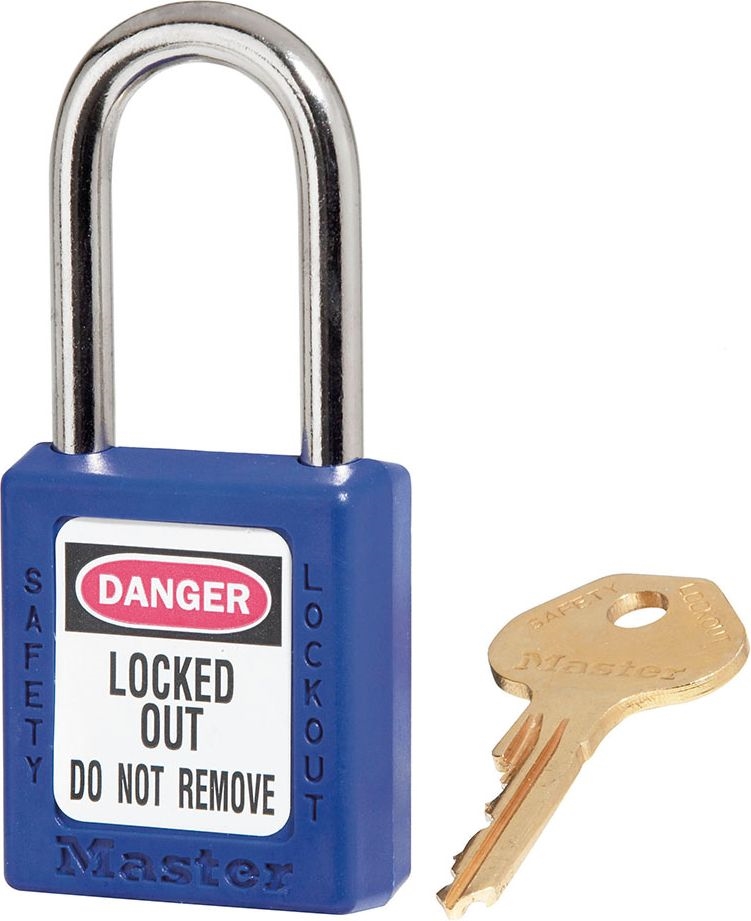 Other view of Safety Padlock - Keyed Different - Thermoplastic - Blue - R410BLU-111759F - Wilmar - Mayo Hardware