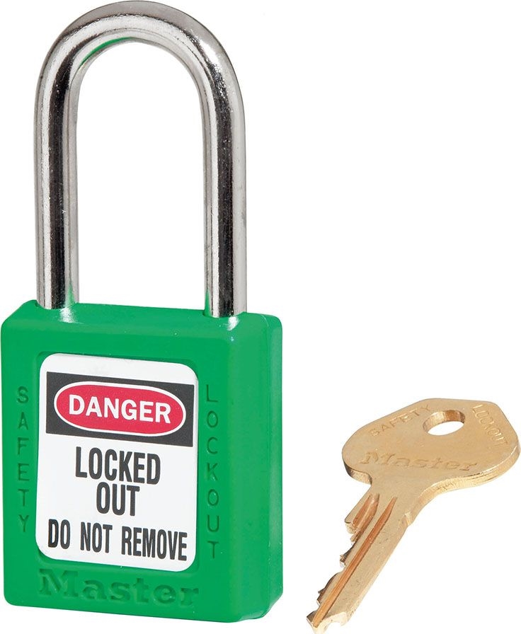 Other view of Safety Padlock - Keyed Different - Thermoplastic - Green - R410GRN-111761F - Wilmar - Mayo Hardware