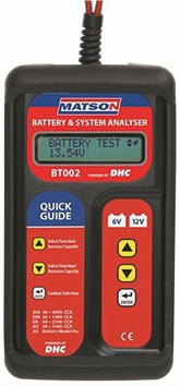 Other view of Digital Electronic Battery and System Tester - 40 to 2000 CCA - Matson