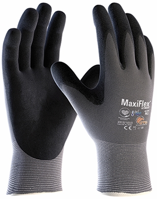 Other view of ATG MaxiFlex Ultimate 42-874 Nitrile General Purpose Gloves - Grey S - Palm Coated Ad-Apt