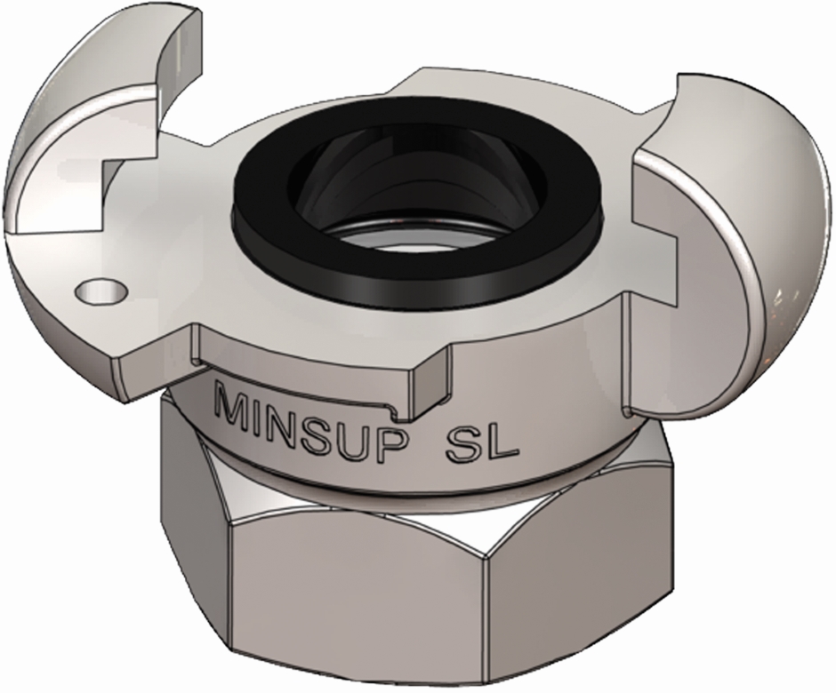 Other view of Minsup Surelock Claw Coupling - SG Iron - BSP Female - 3" - 08/013/02/000