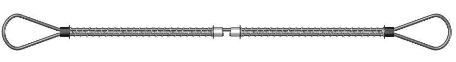 Other view of Minsup Safety Whipcheck - Steel - Hose To Hose - Galvanised - 1-1/4 - 2" ID - M - 08/023/91/000