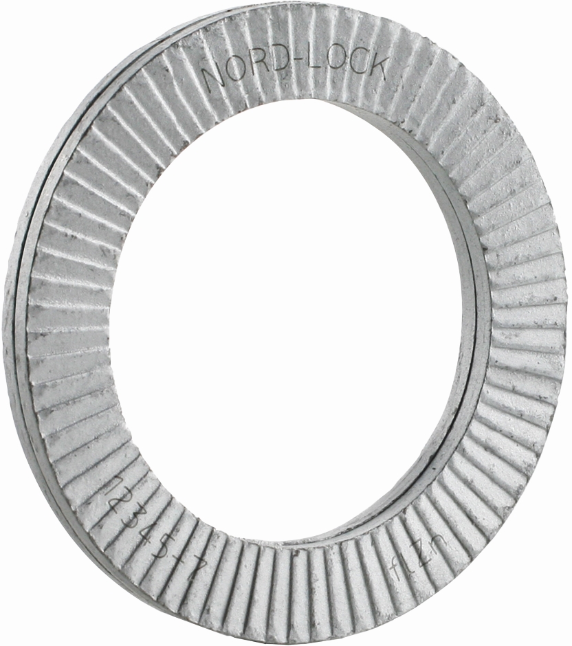 Other view of Anti-Vibe Washer - Surface Hardened, Serrated - 316 Stainless Steel - Plain - 33 x 34.4 x 48.5 x 6.8 mm - WN16DPM33 - Nord-Lock® - Hobson