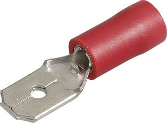 Other view of Male Blade Terminal - Red - 6.3 mm x 0.8 mm Stud - 2.5 to 3 mm - 100/Box - Narva