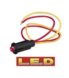 Other view of Pre-Wired LED Pilot Lamp - Red - 12 V - 23 mm - Blister Pack - Narva