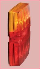 Other view of LED Slimline Trailer Lamp Pack with In-Built Retro Reflector - Red/Amber - 12 V - 107 mm x 107 mm x 24 mm - Blister Pack - Narva