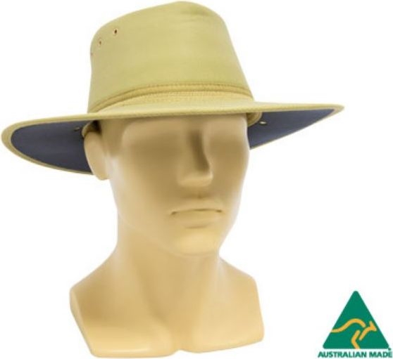 Other view of Tanami Hat – Cotton – Hi-Vis Orange/Navy – Large – TSONV – Newcastle Hats by Visionsafe