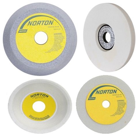 Other view of Grinding Wheel - Two Side Recessed - Type 7 - Aluminium Oxide - White - 300 x 50 x 76.2 mm - 46 Grit - 53A46H12VBEP - Norton