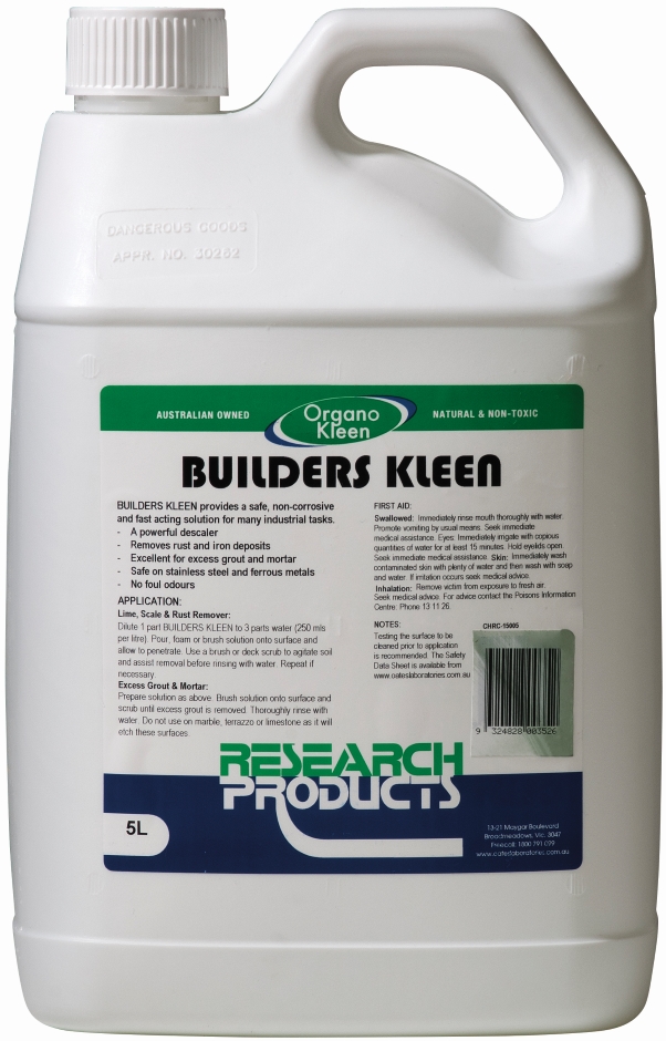 Other view of Builders Kleen Descaler - Clear - 5 L - Drum - CHRC-15005 - Oates