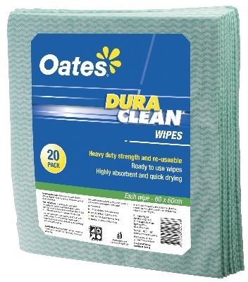 Other view of Heavy Duty Wipes Roll - Green - 60 x 60 cm - 20/Pack - HW-060-G - Duraclean® - Oates