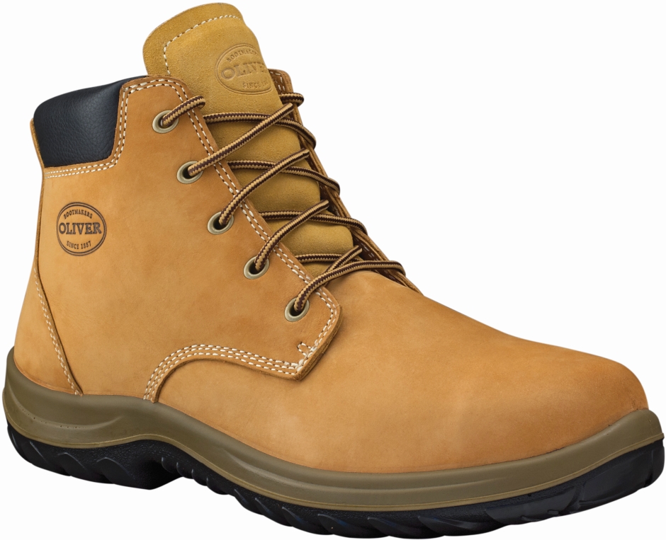 Other view of Oliver - Safety Boots - Mens - Ankle - Lace Up - Nubuck Leather - WB 34-632P - Wheat - Size 7.5 - 9320922564963