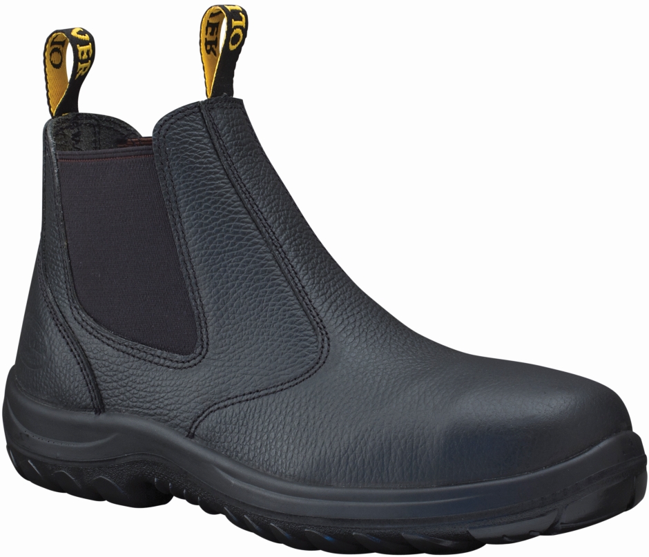 Other view of Men's Safety Boots - Ankle - Elastic-Sided - Leather - Black - Size 9 - WB 34-680 - Oliver