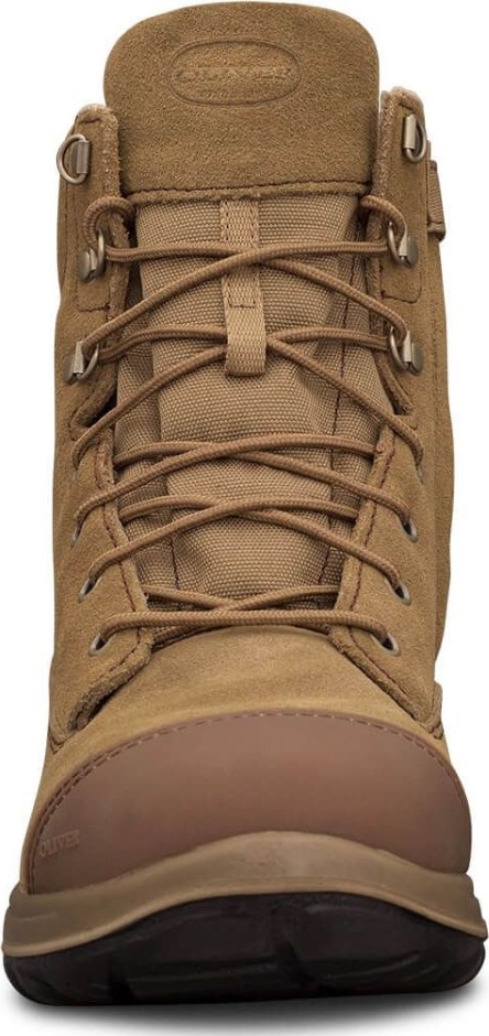 Other view of Oliver - Safety Boots - Mens - High-Leg Ankle - Lace Up with Side Zipper - Nubuck Leather - WB 34-674 - Beige - Size 5 - 9320922573941