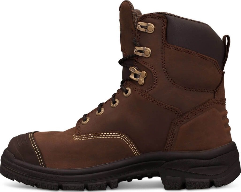 Other view of Oliver - Safety Boots - Mens - Ankle - Anti-Static - Lace Up - Leather - Brown - AT 55-337 - Brown - Size 6 - 9320922577093