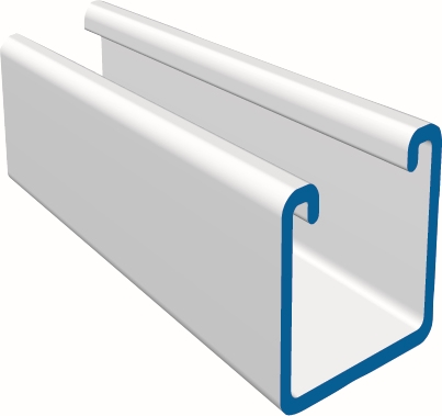 Other view of Unistrut P1000-PL Channel - 41 x 41 x 6000mm Length , 2.5mm Thickness - Plain