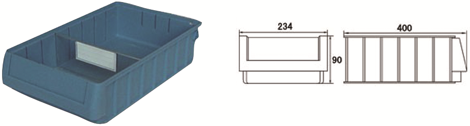 Other view of JBS - BIN STORAGE - PP  - D400 X W234 X H90MM - JBS-PSB-2<br>