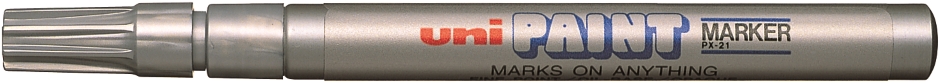 Other view of Paint Marker - Silver - Fine Bullet - 0.8 - 1.2 mm Tip - PX-21 - Uni Mitsubishi Pencil