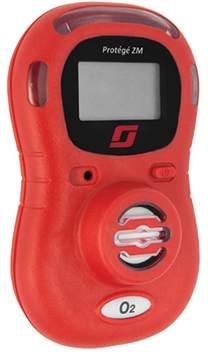 Other view of Single Gas Monitor - High Visibility Red - Lithium Ion- 3.7