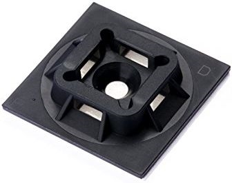 Other view of 4-Way Rubber Adhesive Backed Cable Tie Mount - Nylon 6.6 - Black - 25.4 mm x 25.4 mm - 100/Pack - Panduit