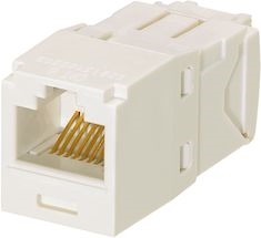 Other view of Universal Jack Module - ABS/Polycarbonate - Off White - 8P/8W - Category 6 UTP - Mini-Com™ - Panduit