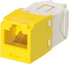 Other view of Universal Jack Module - ABS/Polycarbonate - Yellow - 8P/8W - Category 6 UTP - Mini-Com™ - Panduit