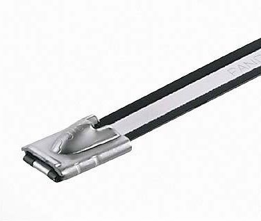 Other view of Selectively Coated Self-Locking Cable Tie - 316 Stainless Steel - Black - 201 mm x 7.9 mm - 50/Pack - Series MLTC - Pan-Steel® - Panduit