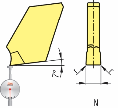 Other view of Carbide Parting Insert - FX 3.1N0.15-M1 CTP1340 - CERATIZIT