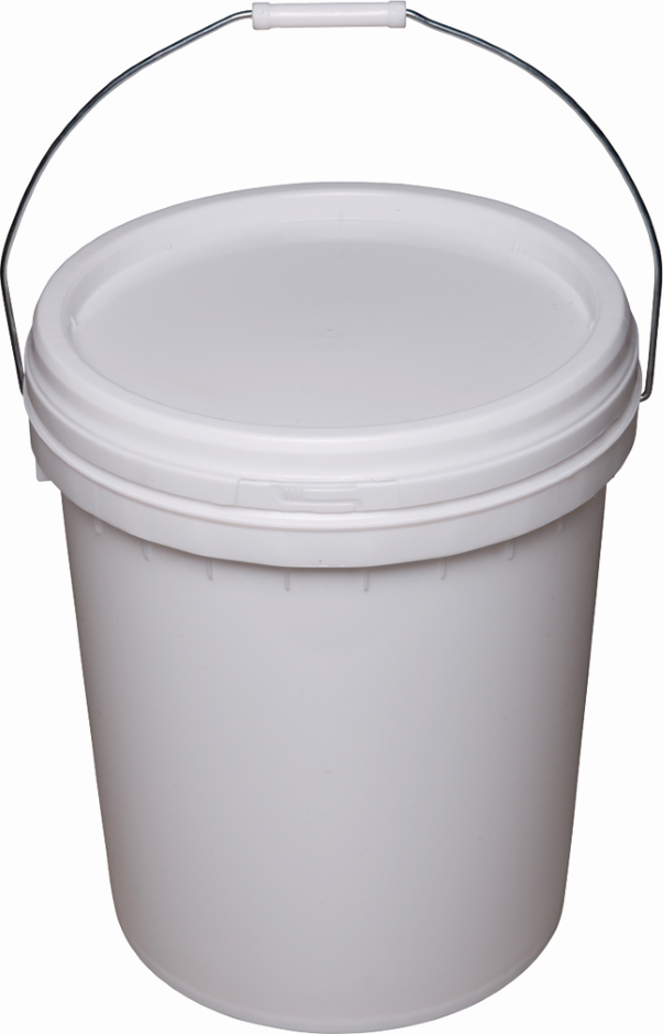 Other view of Plastic Pail & Lid  - White - 10L - Polaus Australia