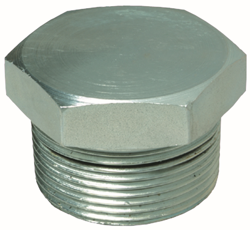 Other view of AAP Plug - Hexagonal Head - Mild Steel - BSP - Galvanised - 100 Nb - 61.9mm - SP94G