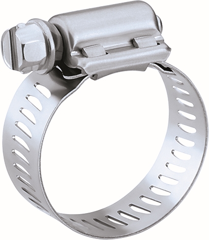 Other view of Worm Gear Mini Hose Clamp - Perforated - 7.9 mm Width - 13-17 mm - Stainless Steel - 03600104013 - Breeze - 10/Pack