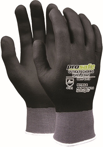 Other view of Prosafe Ultratech Pro W9615PSN Full Coat General Purpose Gloves - Grey M - Nitrile Full Dipped