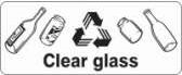 Other view of Safety Sign - Recycling - Clear Glass - Polyethylene - 300 x 450 mm - Prosafe