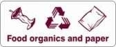 Other view of Safety Sign - Recycling - Food Organics and Paper - Polyethylene - 450 x 180 mm - Prosafe