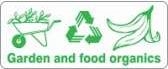 Other view of Safety Sign - Recycling - Garden and Food Organics - Self-Adhesive Sticker - 180 x 250 mm - Prosafe