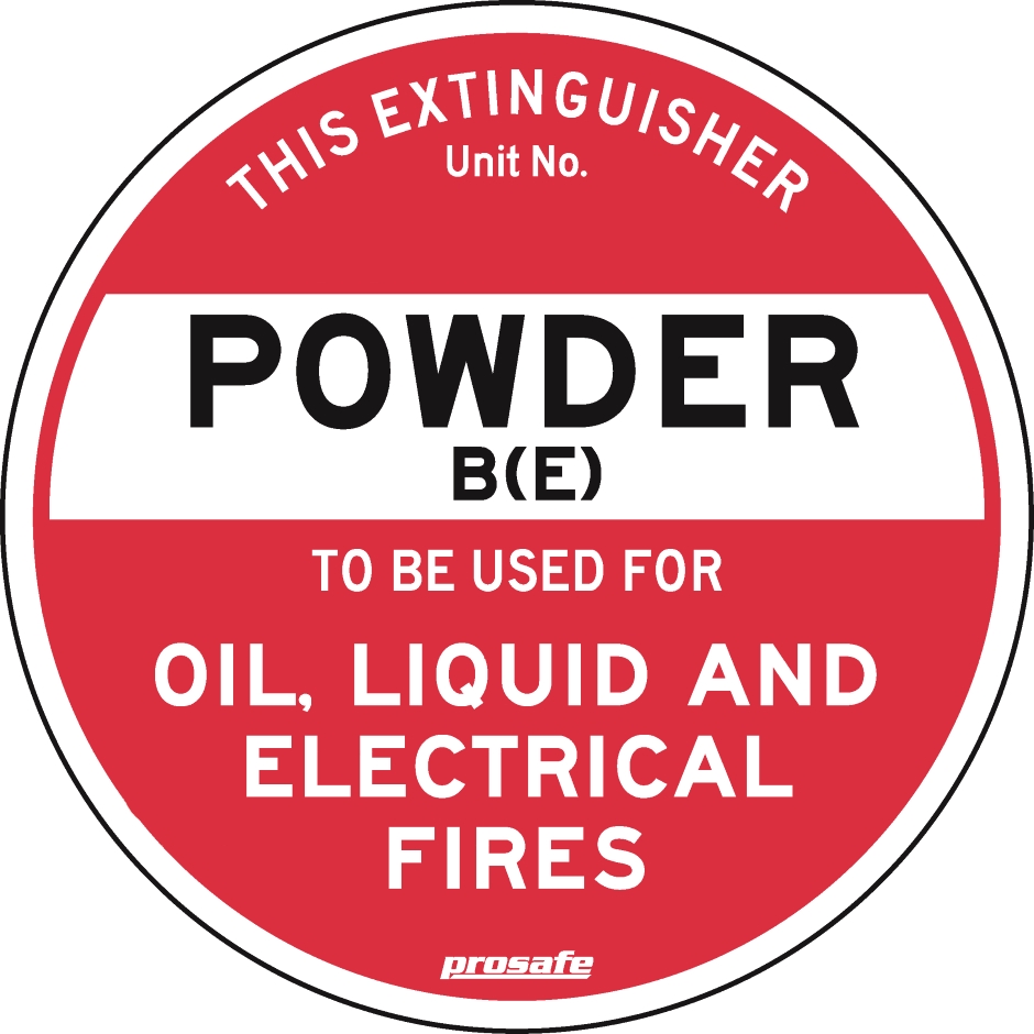 Other view of SIGN EXTING POWDER B(E) 832801 200MMP