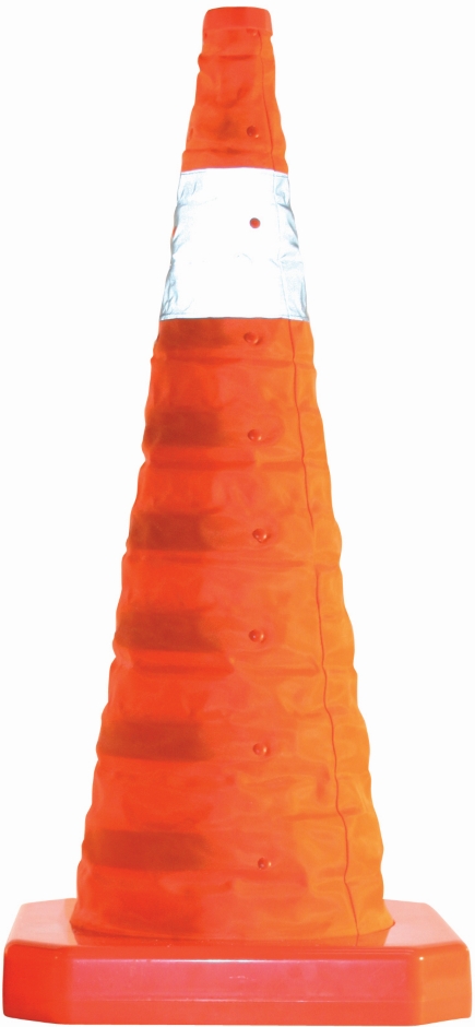 Other view of Traffic Cone - Collapsible - Reflective - Orange - ABS Plastic - 700 mm - TRAF-CONE-OR-70CM - Prosafe