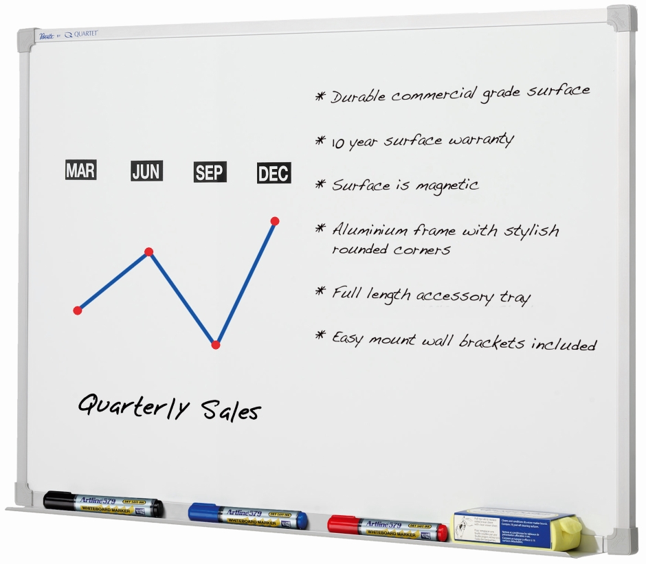 Other view of White Board - Premium - Aluminium - 1800 x 18 x 900 mm - QTPWP1809 - Penrite - Quartet - (1/Pack)