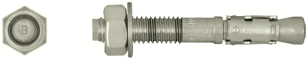 Other view of R-XPT Throughbolt SS316  12 X 80 /5 -RAWLPLUG